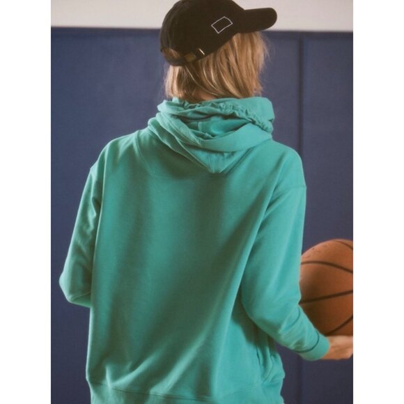 Free People Movement Double Overtime Hoodie Size L Green Casual Pullover - Picture 2 of 11
